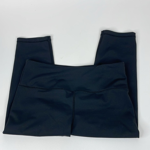 Zyia Athletic black crop 17" high rise leggings size 12 - Picture 2 of 9